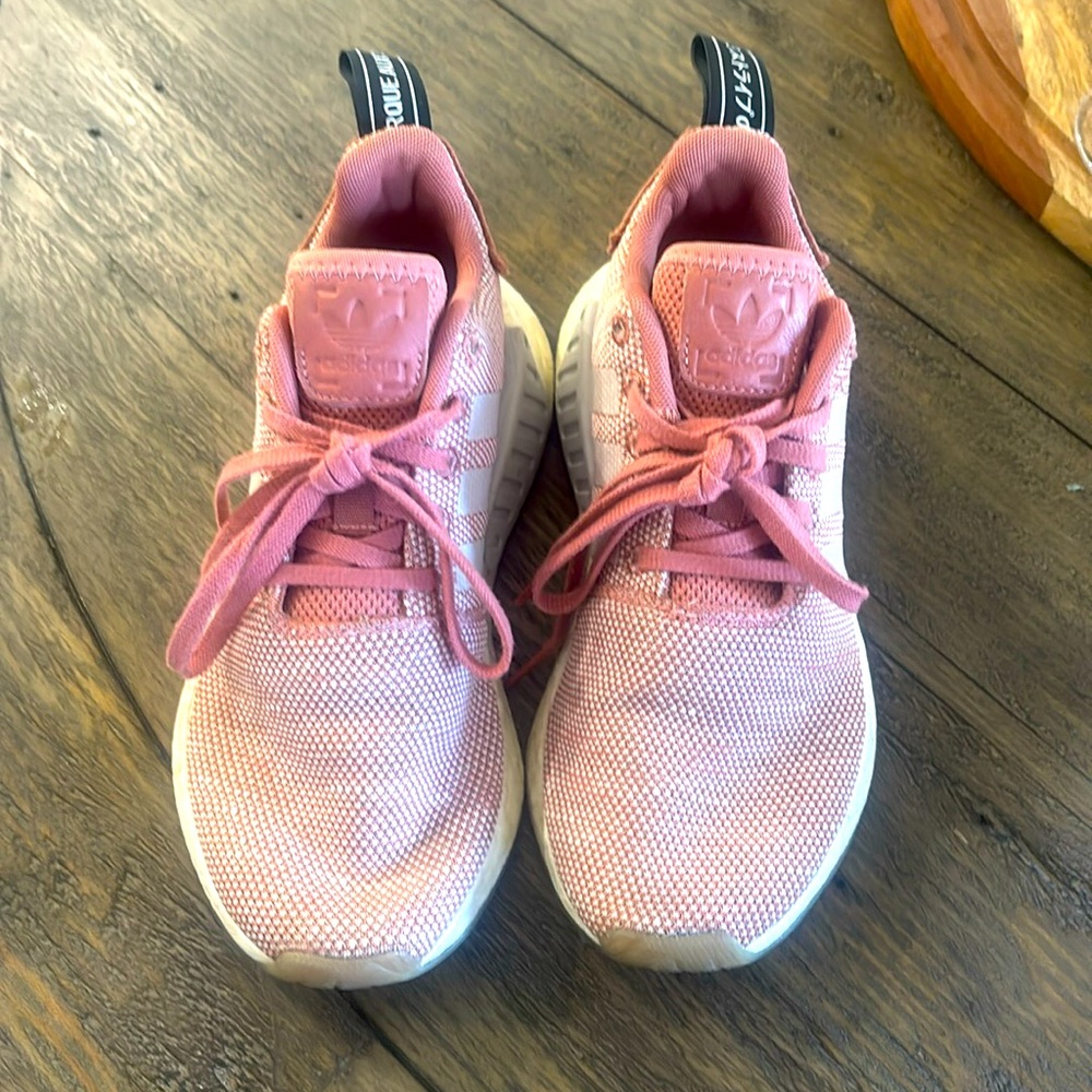 Adidas pink boost tennis shoes woman’s size 5.5